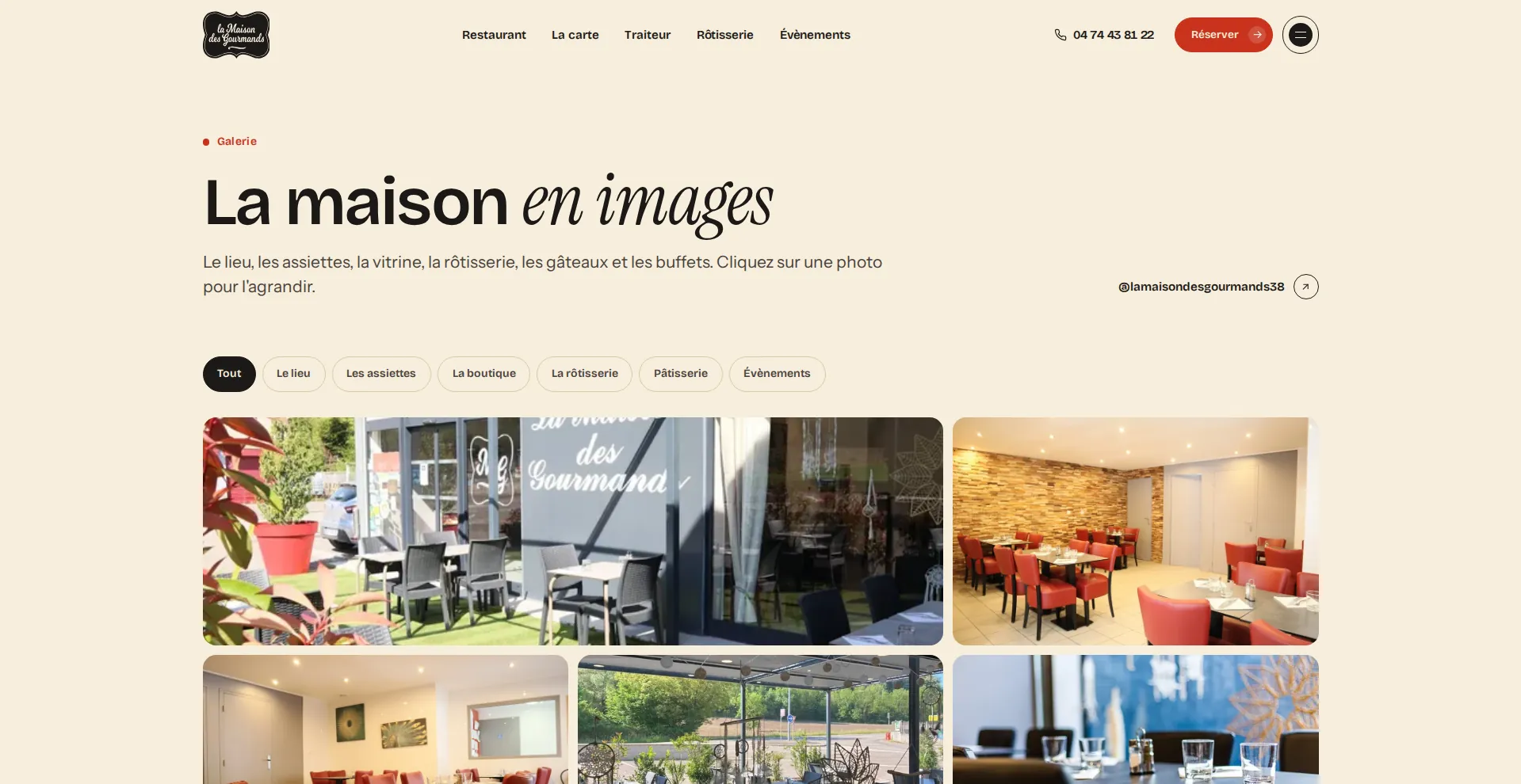 La Maison des Gourmands, galerie photo filtrable par univers