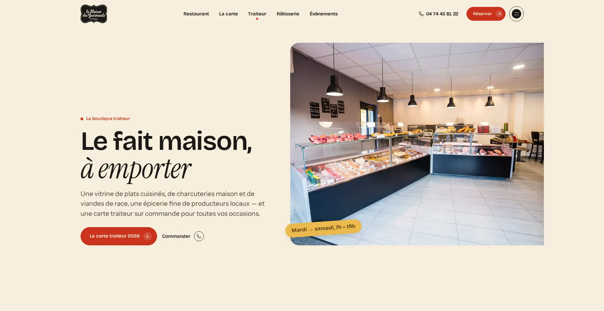 La Maison des Gourmands, boutique traiteur et fait maison à emporter