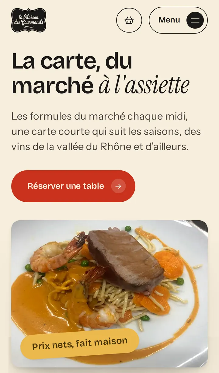 La carte sur téléphone