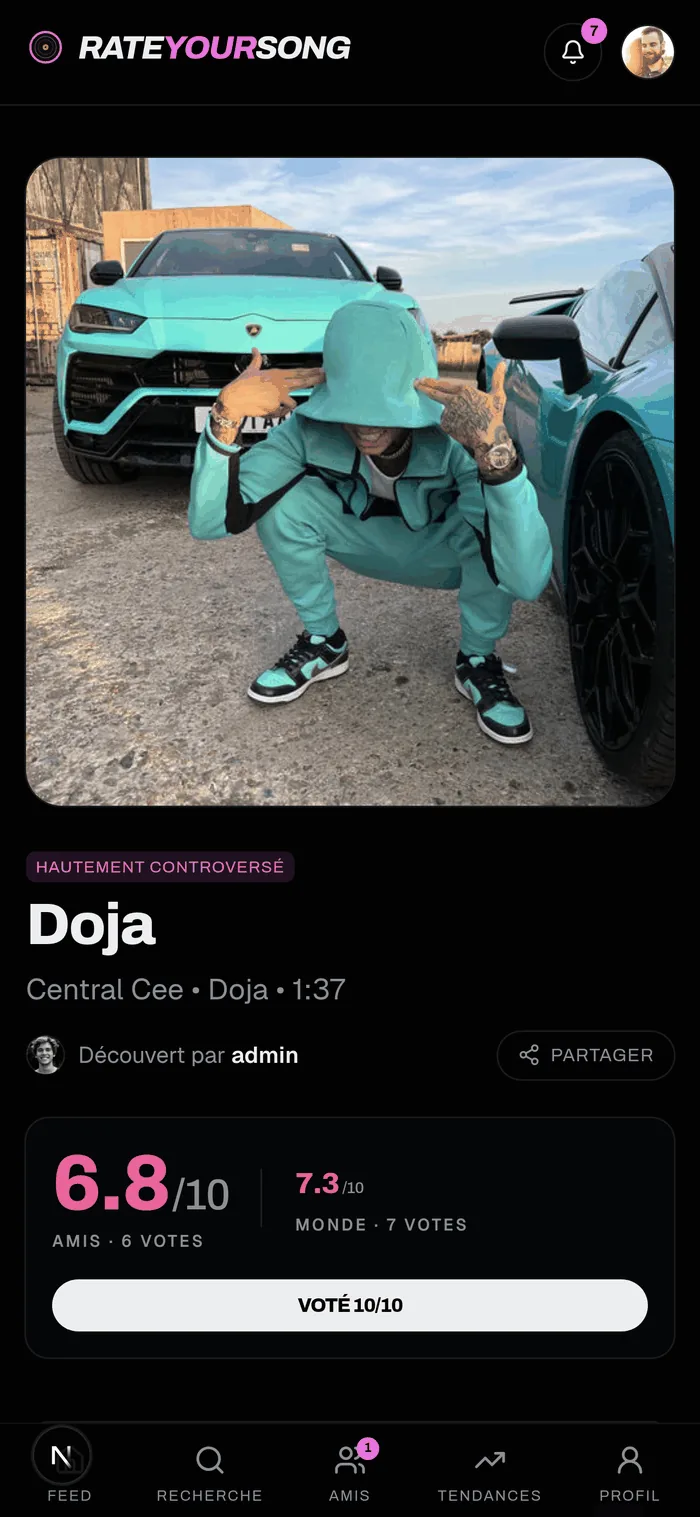 Ryst, détail d'un morceau noté